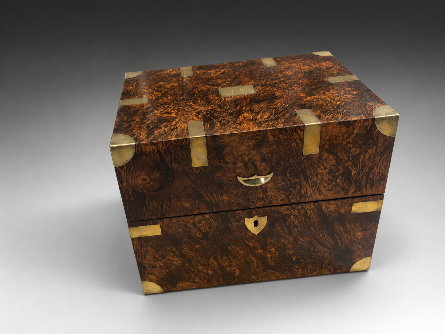Burr Walnut Liqueur Cabinet, France, 1860-1870 — Art-Leap