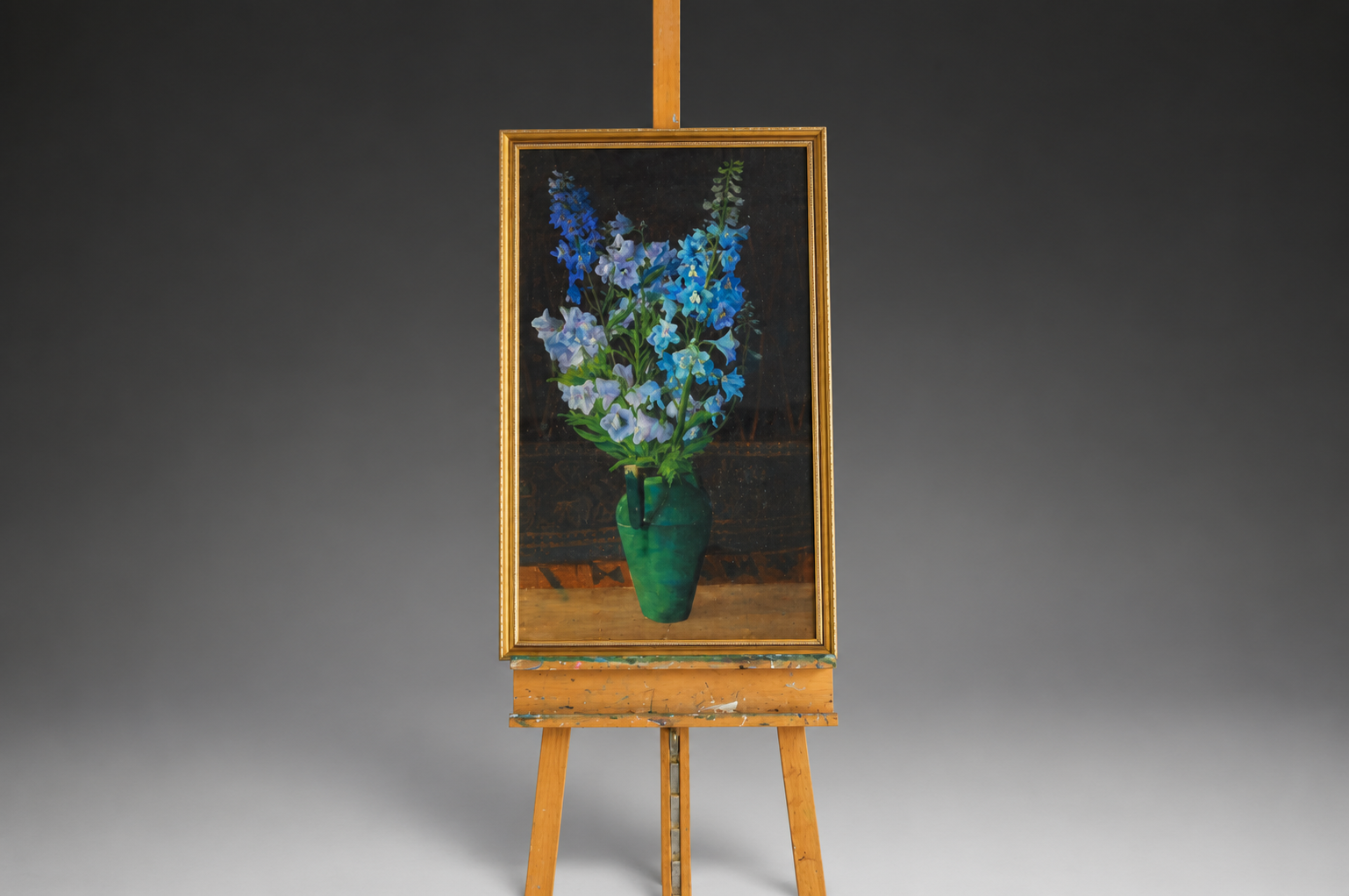 Floral Still Life - Dutch School (XX) - Pastel on canvas — Art-Leap